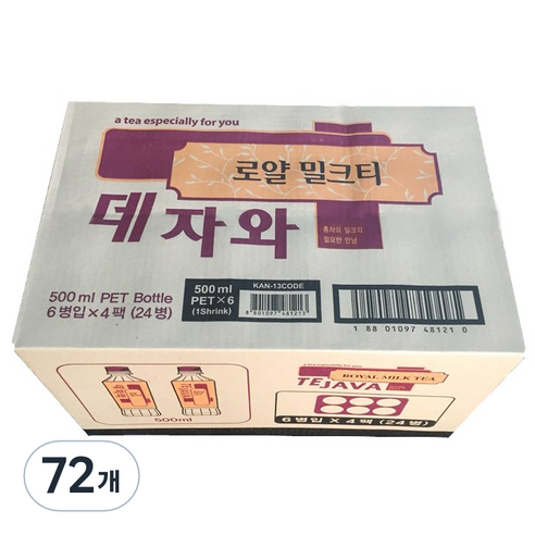 데자와 로얄 밀크티, 72개, 500ml