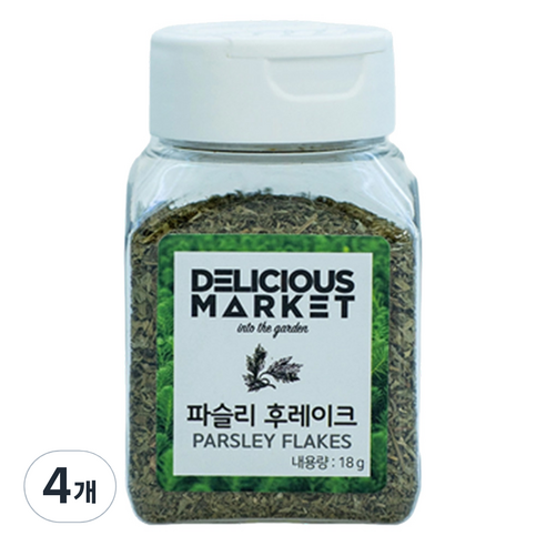딜리셔스마켓 파슬리후레이크, 18g, 4개