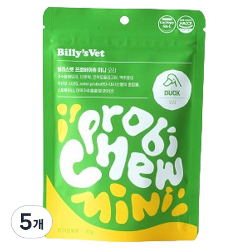 빌리스벳 프로바이츄 미니, 오리, 80g, 5개