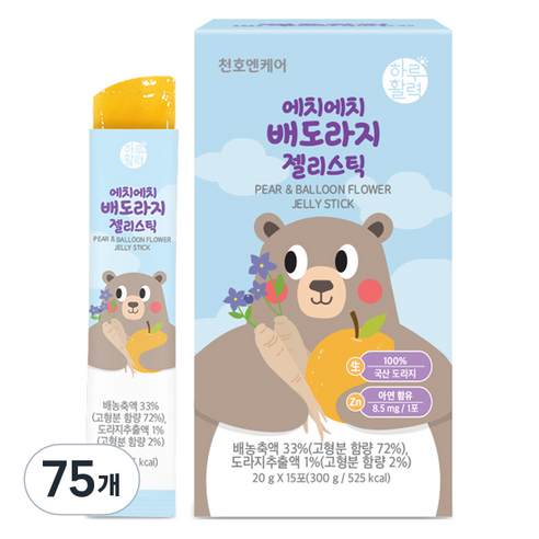하루활력 에치에치 배도라지 젤리스틱, 20g, 75개