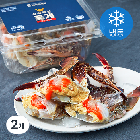바다미식회 살이꽉찬 국내산 알배기 손질꽃게 2절 (냉동), 300g, 2개