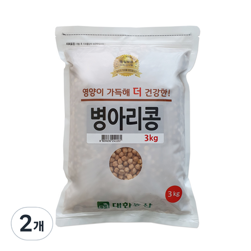 대한농산 병아리콩, 3kg, 2개