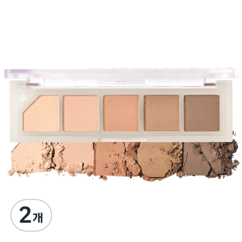 언리시아 무드 샤워 아이팔레트 3.5g, NO.1 바닐라 샤워, 2개