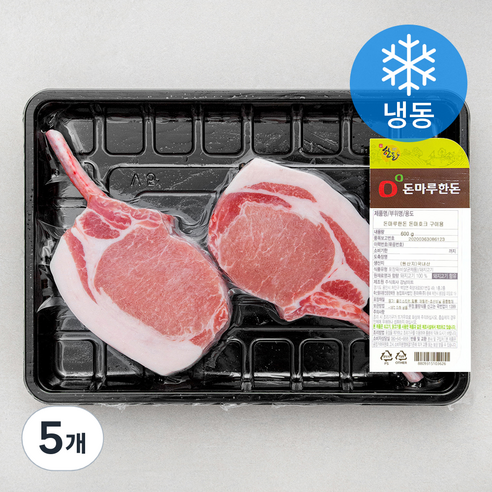돈마루한돈 돈마호크 구이용 (냉동), 600g, 5개
