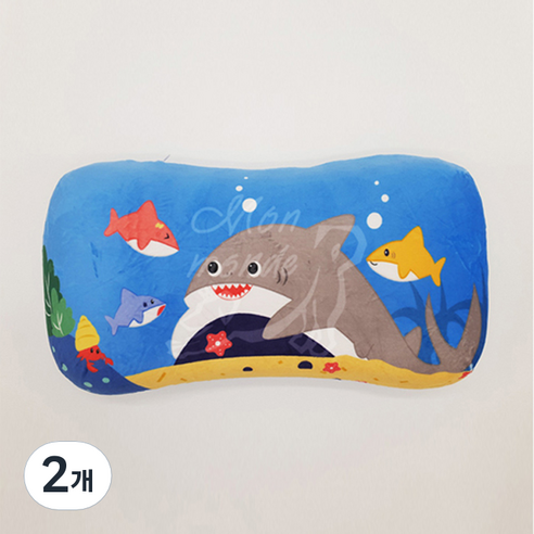 몽몽드 메모리폼 만능베개, 상어왕자, 2개