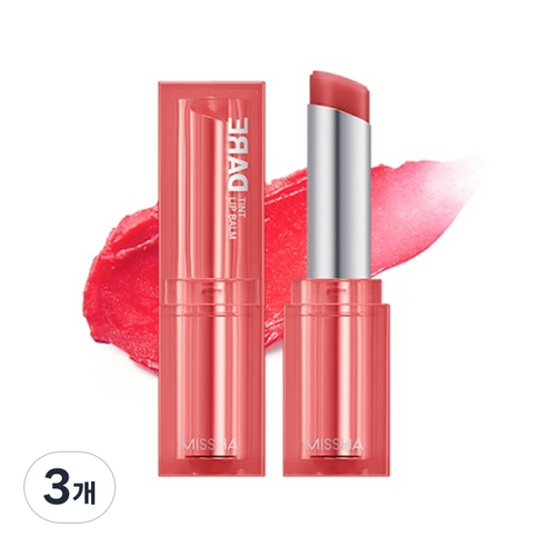 미샤 데어틴트 립밤, 4.8g, 3개