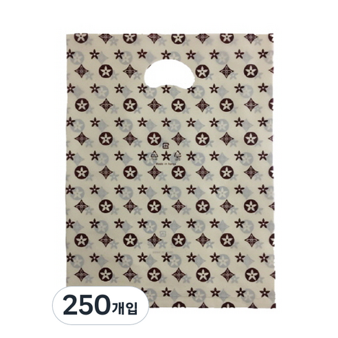 팩스타 펀칭 비닐 포장봉투 가로 25cm x 세로 35cm PE25, 베이지AA, 250개입