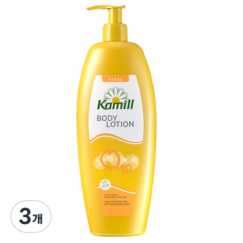 카밀 바디 로션 바이탈 큐텐, 500ml, 3개