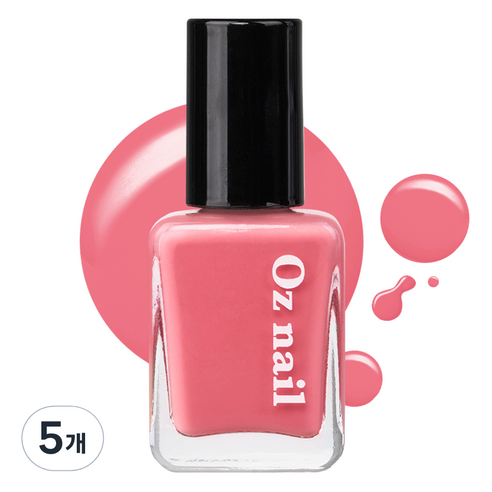 오즈네일 샤인 무드 네일 컬러 매니큐어, NE01 핑키펑키, 8ml, 5개