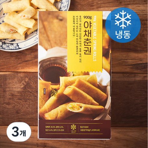 딤섬 야채춘권 (냉동), 900g, 3개