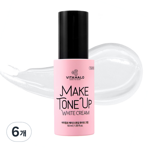 비타할로 메이크 톤업 화이트 크림 50ml, 6개