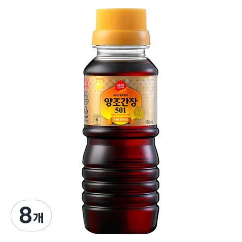 샘표 양조간장 501, 150ml, 8개