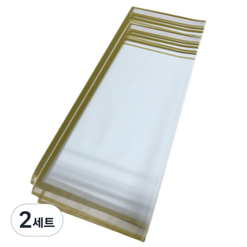 만들하비 선물 꽃포장 투명 플로드지 20p, 01 반투명, 2세트