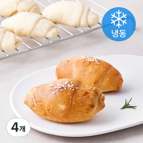 베이켓 유니온트리 통버터 알프스 소금빵 생지 (냉동), 70g, 4개입, 4개