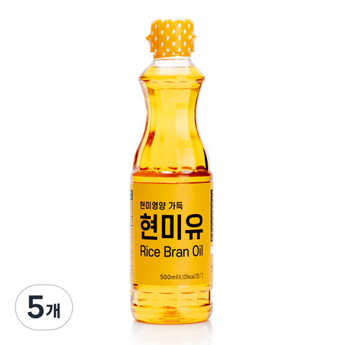 현미영양 가득 현미유, 500ml, 5개