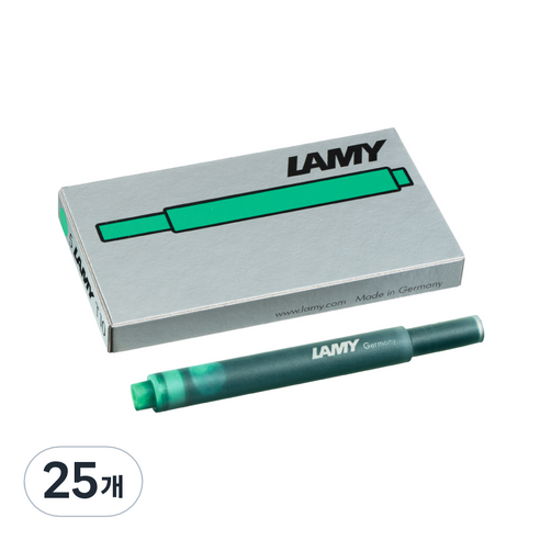 LAMY 만년필용 잉크 카트리지, 그린, 25개