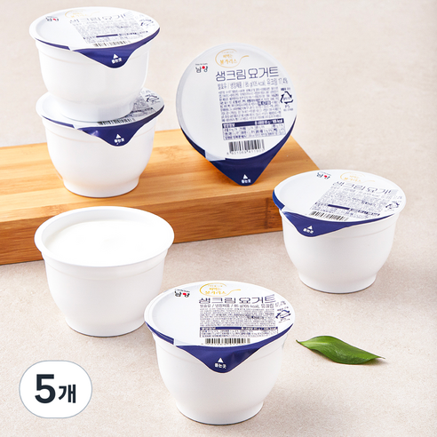 떠먹는불가리스 생크림 요거트 6입, 510g, 5개
