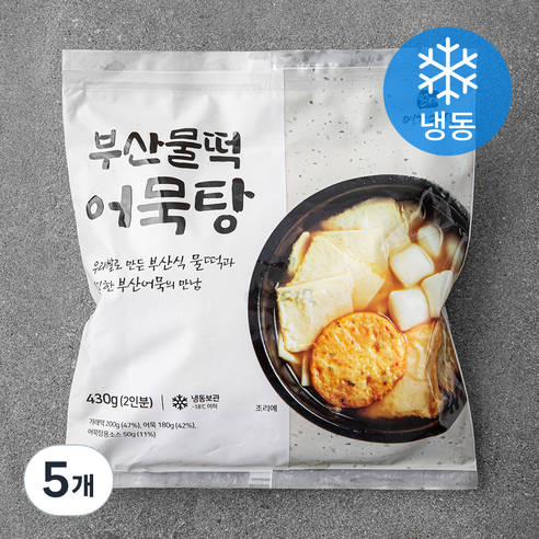 영자어묵 부산물떡 어묵탕 (냉동), 430g, 5개