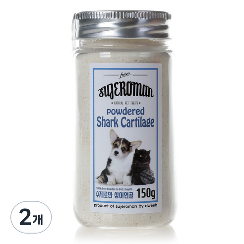 수제로만 프리미엄 상어연골파우더 미분 대용량 150g, 구강/치석관리, 2개