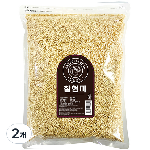 싱싱잡곡 찰현미, 800g, 2개