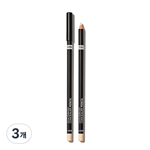 더샘 커버 퍼펙션 컨실러 펜슬, 1.5 내추럴 베이지, 3개