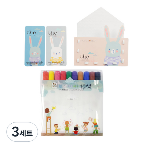맘스보드 맘스 베이직 3종 세트, 리틀래빗, 3세트