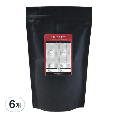 세일즈카페 블렌드 원두커피 진한맛, 핸드드립, 500g, 6개