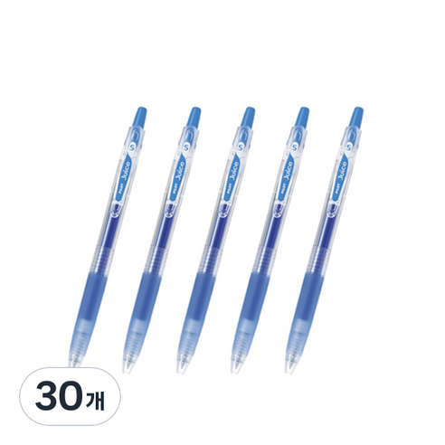 파이롯트 주스 젤잉크펜 0.5mm LJU-10EF, 스카이블루, 30개