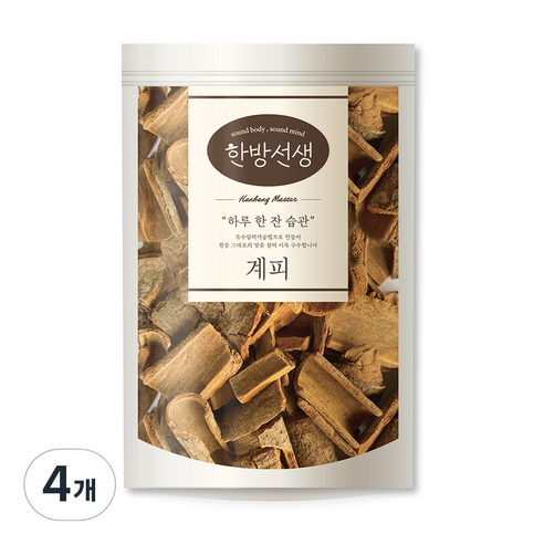한방선생 사각 계피 특품, 600g, 4개, 1개입