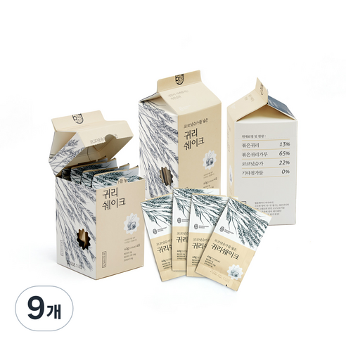 착한습관 코코넛슈가를 넣은 귀리쉐이크 4개입, 160g, 9개