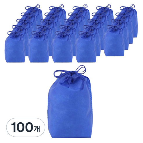 아이엔피 부직포 더스트백 12 x 15 cm, 딥블루, 100개