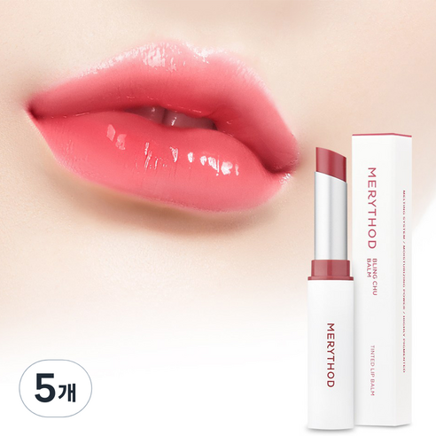 메리쏘드 블링츄밤 립밤, 04 살몬차차, 3.3g, 5개