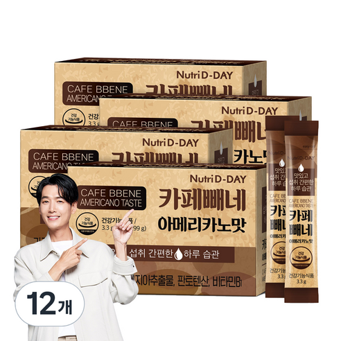 뉴트리디데이 카페빼네 아메리카노맛, 99g, 12개