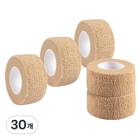 헬씨샵 핑거 탄력 압박밴드 테이프 베이지 2.5 x 4.5 cm, 1개입, 30개