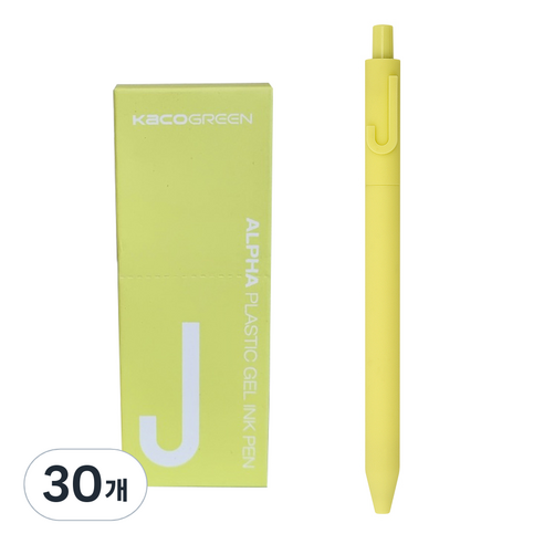 카코 알파 소프트 중성 젤펜 0.5mm, 알파벳 J, 30개