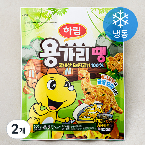 하림 용가리땡 (냉동), 500g, 2개