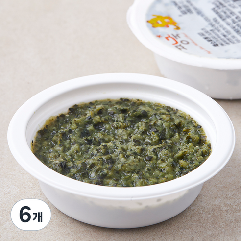 짱죽 채소토핑, 채소, 100g, 6개