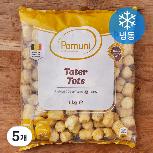 포뮤니 테이터 토츠 감자튀김 (냉동), 1kg, 5개
