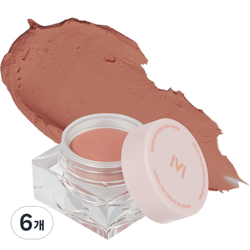 매드피치 무드 믹스 크림 블러셔 10g, 05 아몬드 플러쉬, 6개