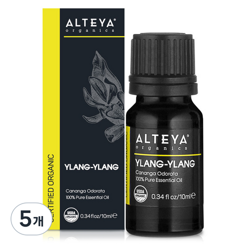 알티야오가닉스 일랑일랑 에센셜 오일, 10ml, 5개