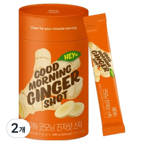 대상웰라이프 헤이N 굿모닝 진저샷 스틱 30p, 600ml, 2개
