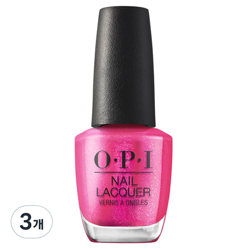 오피아이 네일락커 매니큐어 HRP08, Pink Bling and Be Merry, 3개, 15ml