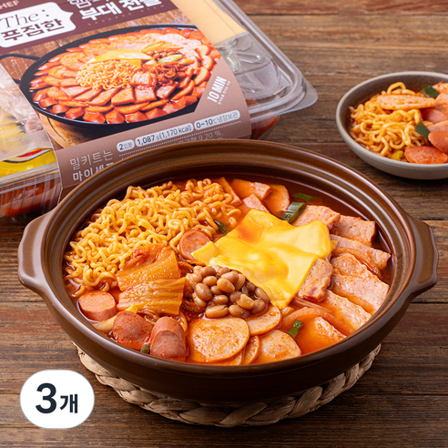 마이셰프 The 푸짐한 햄폭탄 부대전골 밀키트, 1.087kg, 3개