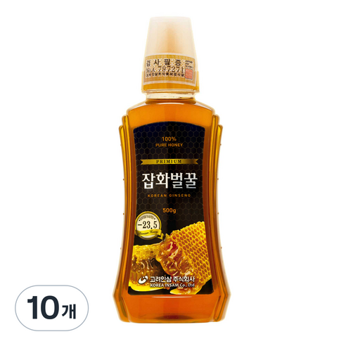 고려인삼 잡화벌꿀, 500g, 10개