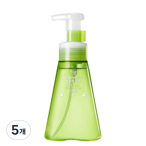 순샘 버블 올리브 주방세제, 350ml, 5개