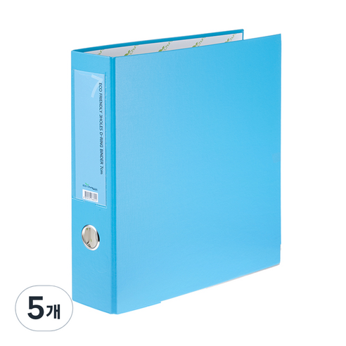 에코청운 에코 3공D링 바인다 7cm A4, 하늘, 5개