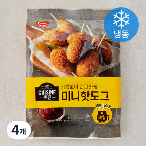 동원 퀴진 미니핫도그 (냉동), 450g, 4개, 1개입