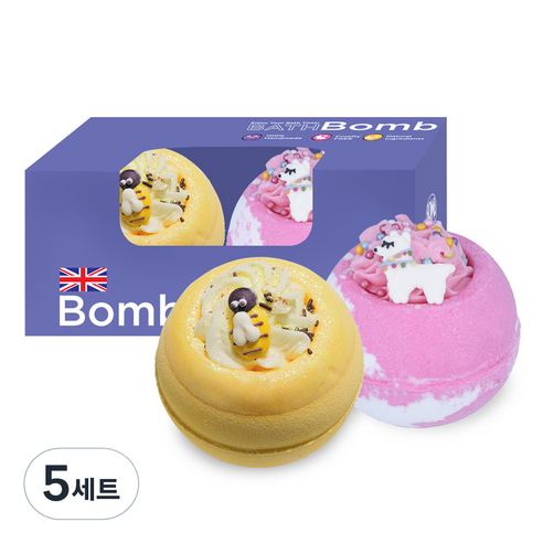 밤코스메틱 노프롭라마 바스 블라스터 입욕제 160g + 허니비 마인 바스 블라스터 160g 세트, 5개