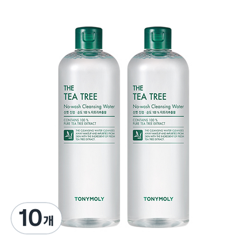토니모리 노워시 티트리 클렌징 워터, 500ml, 10개