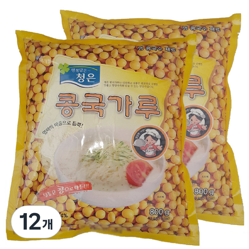 청은 콩국가루, 800g, 12개